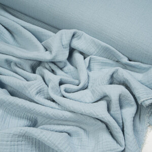 ORGANIC DOUBLE GAUZE BASIC POLAR BLUE