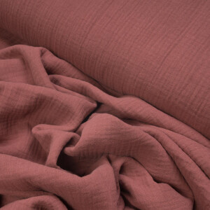 ORGANIC DOUBLE GAUZE BASIC FIG VIOLET