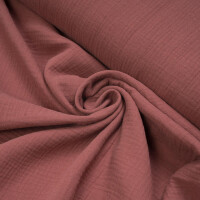 ORGANIC DOUBLE GAUZE BASIC FIG VIOLET