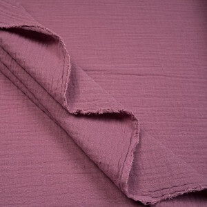 ORGANIC DOUBLE GAUZE BASIC PLUM PURPLE