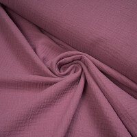 ORGANIC DOUBLE GAUZE BASIC PLUM PURPLE