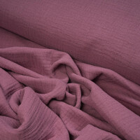 ORGANIC DOUBLE GAUZE BASIC PLUM PURPLE