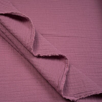 ORGANIC DOUBLE GAUZE BASIC PLUM PURPLE