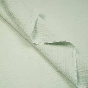 ORGANIC DOUBLE GAUZE BASIC PALE JADE MINT