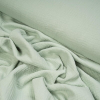 ORGANIC DOUBLE GAUZE BASIC PALE JADE MINT