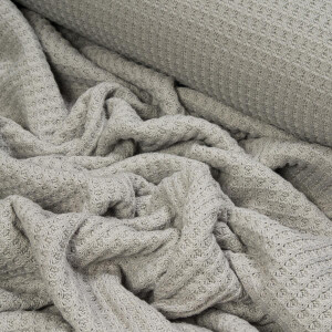 WAFFLE KNIT LIGHT GREY