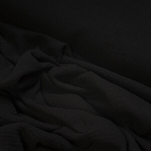 ORGANIC DOUBLE GAUZE BASIC BLACK