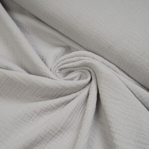 ORGANIC DOUBLE GAUZE BASIC GRAY BLUSH