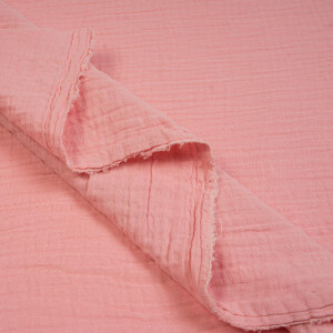 ORGANIC DOUBLE GAUZE BASIC FLAMINGO PINK