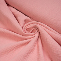 ORGANIC DOUBLE GAUZE BASIC FLAMINGO PINK