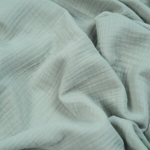 ORGANIC DOUBLE GAUZE BASIC PALE AQUA