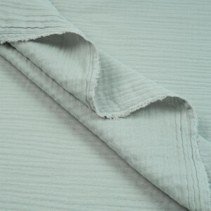 ORGANIC DOUBLE GAUZE BASIC PALE AQUA