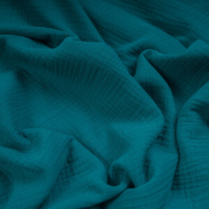 ORGANIC DOUBLE GAUZE BASIC BAY BLUE