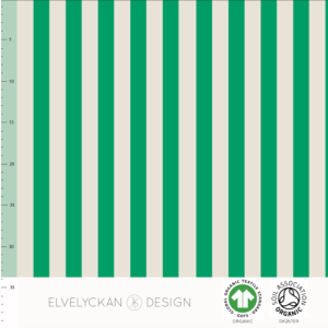 ORGANIC JERSEY VERTICAL CLOVER GREEN