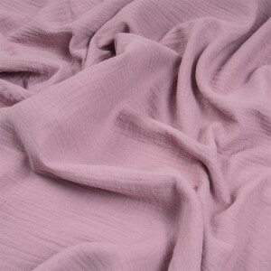 ORGANIC DOUBLE GAUZE BASIC PALE MAUVE