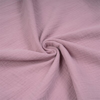 ORGANIC DOUBLE GAUZE BASIC PALE MAUVE