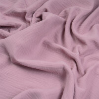 ORGANIC DOUBLE GAUZE BASIC PALE MAUVE