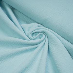 ORGANIC DOUBLE GAUZE BASIC ICED AQUA