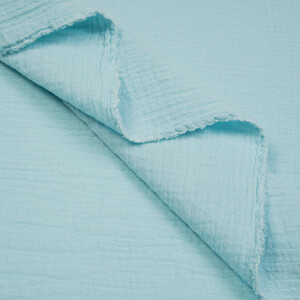 ORGANIC DOUBLE GAUZE BASIC ICED AQUA