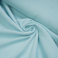 ORGANIC DOUBLE GAUZE BASIC ICED AQUA