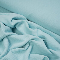 ORGANIC DOUBLE GAUZE BASIC ICED AQUA