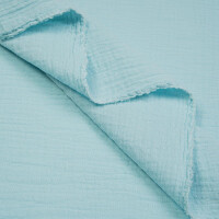 ORGANIC DOUBLE GAUZE BASIC ICED AQUA
