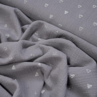 DOUBLE GAUZE DUCKLING FOOT SILVER