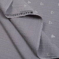 DOUBLE GAUZE DUCKLING FOOT SILVER