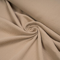 ORGANIC DOUBLE GAUZE BASIC WARM SAND
