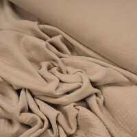 ORGANIC DOUBLE GAUZE BASIC WARM SAND