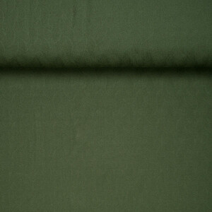 ORGANIC JACQUARD LEAF GREEN KHAKI