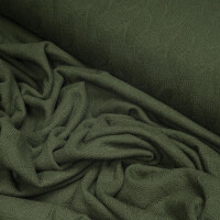 ORGANIC JACQUARD LEAF GREEN KHAKI
