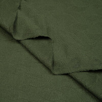 ORGANIC JACQUARD LEAF GREEN KHAKI
