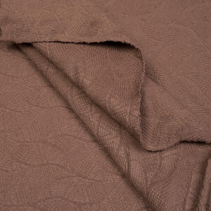 ORGANIC JACQUARD LEAF DUST BROWN