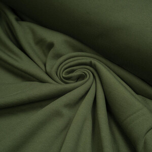 ORGANIC SWEAT BRUSHED GREEN KHAKI