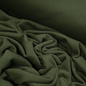 ORGANIC SWEAT BRUSHED GREEN KHAKI