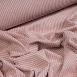 DOBBY HERRINGBONE ECRU/ROSE