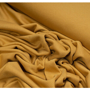 ORGANIC WOOLEN OTTOMAN DRY MUSTARD