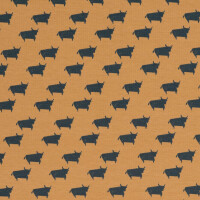 FRENCH TERRY WONDERS OF LIFE BULL INDIAN TAN