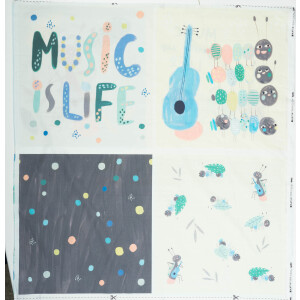 POPLIN PANEL ANTS & MUSIC