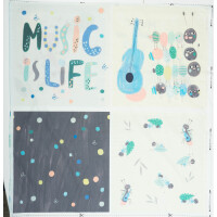 POPLIN PANEL ANTS & MUSIC